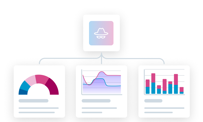 Visualisierung von Datenanalysen mit Diagrammen und Grafiken, die Erkenntnisse und Trends darstellen.
